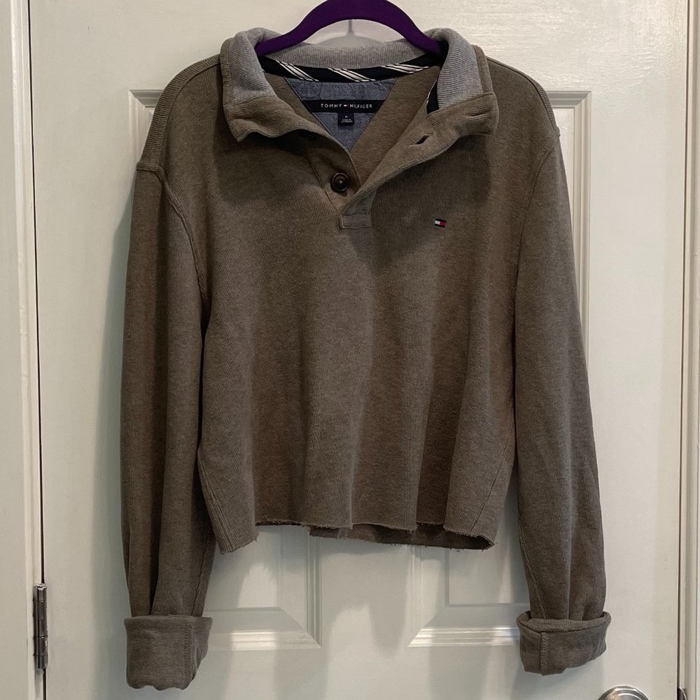 Cropped Tommy Hilfiger quarter button